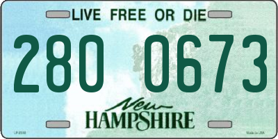 NH license plate 2800673