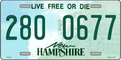NH license plate 2800677