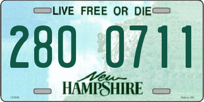 NH license plate 2800711