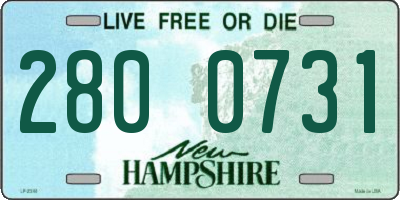 NH license plate 2800731