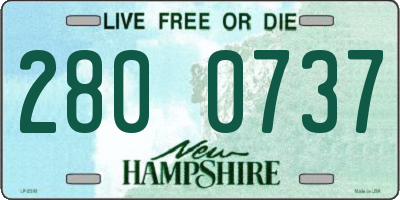 NH license plate 2800737
