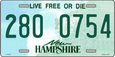 NH license plate 2800754