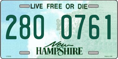 NH license plate 2800761