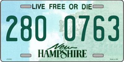 NH license plate 2800763