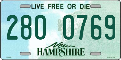 NH license plate 2800769