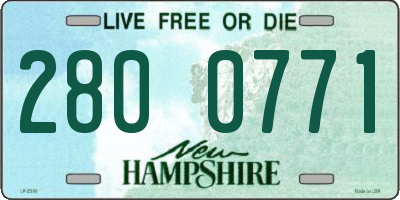 NH license plate 2800771