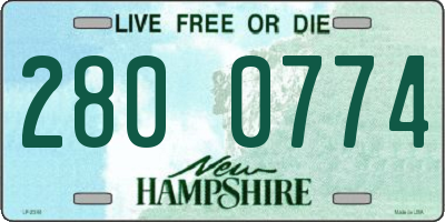 NH license plate 2800774