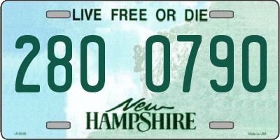 NH license plate 2800790