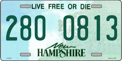 NH license plate 2800813