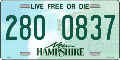 NH license plate 2800837