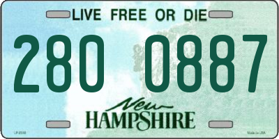 NH license plate 2800887