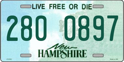 NH license plate 2800897