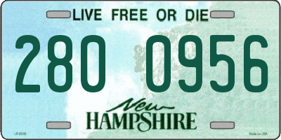 NH license plate 2800956