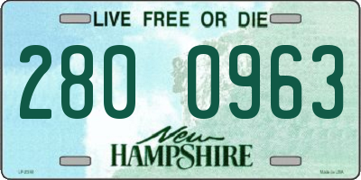 NH license plate 2800963