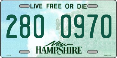 NH license plate 2800970