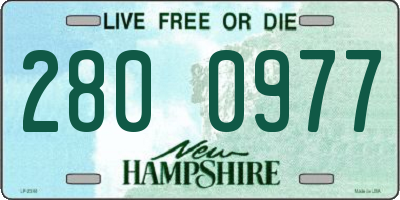 NH license plate 2800977