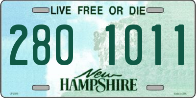 NH license plate 2801011