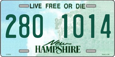 NH license plate 2801014
