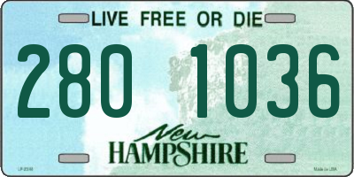 NH license plate 2801036