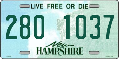 NH license plate 2801037