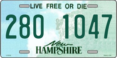 NH license plate 2801047