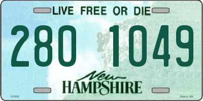 NH license plate 2801049