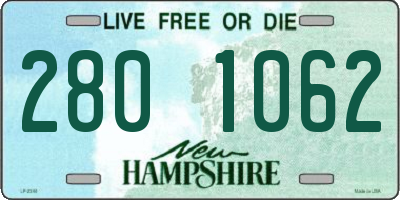 NH license plate 2801062