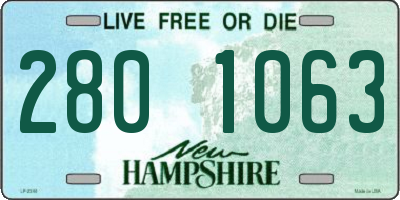 NH license plate 2801063