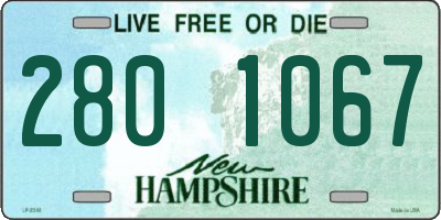 NH license plate 2801067