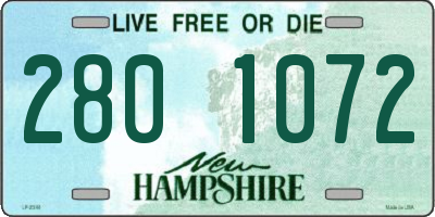 NH license plate 2801072