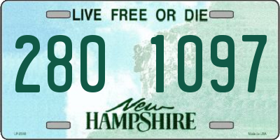 NH license plate 2801097