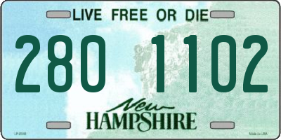 NH license plate 2801102