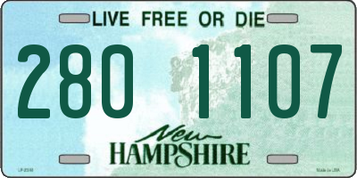 NH license plate 2801107