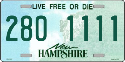 NH license plate 2801111