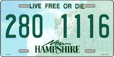 NH license plate 2801116