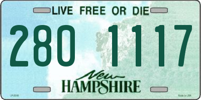 NH license plate 2801117