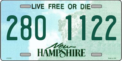 NH license plate 2801122