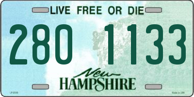 NH license plate 2801133