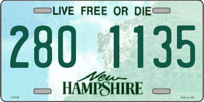 NH license plate 2801135