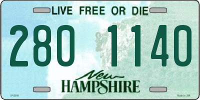 NH license plate 2801140