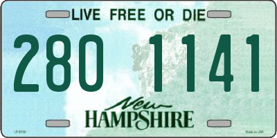 NH license plate 2801141