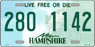 NH license plate 2801142