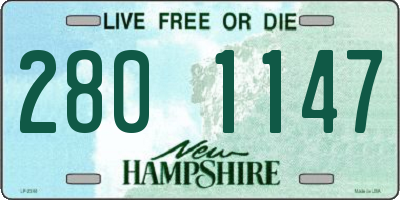 NH license plate 2801147