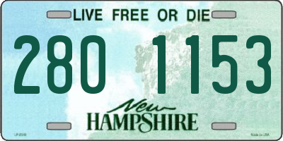 NH license plate 2801153