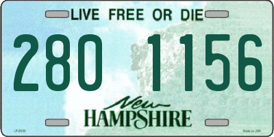 NH license plate 2801156