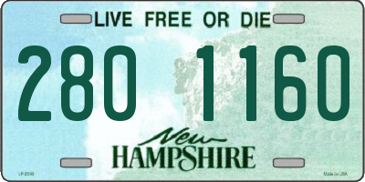NH license plate 2801160