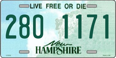 NH license plate 2801171