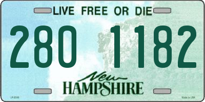 NH license plate 2801182