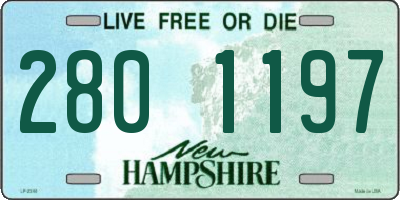 NH license plate 2801197