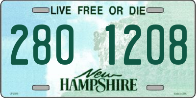 NH license plate 2801208